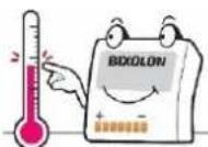 Bixolon SPPC300 - Avertissement et précautions concernant les batteries - 5