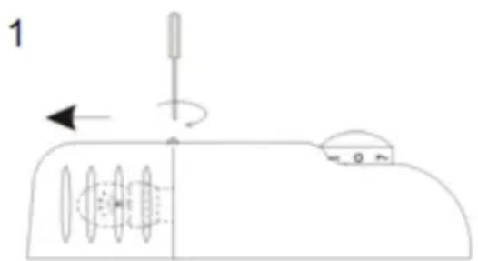 AYA AFC2003X - Replacing the light bulb - 1