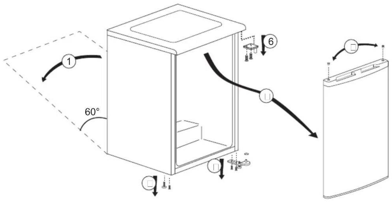 BEKO FSE1173N - Inversione degli sportelli - 1