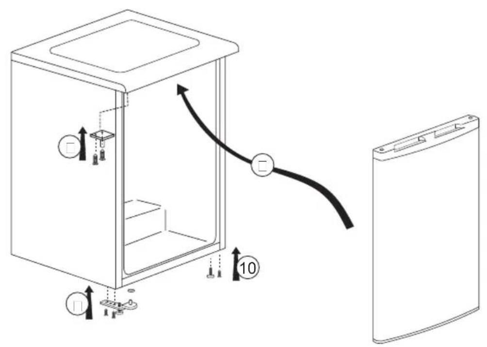 BEKO FSE1173N - Změna dvířek - 2