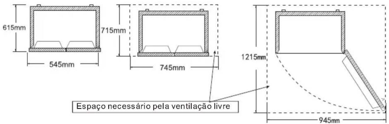 TCL RP282BSF0 - Este refrigerador não pode ser uso como um eletrodométrico embutido. - 1