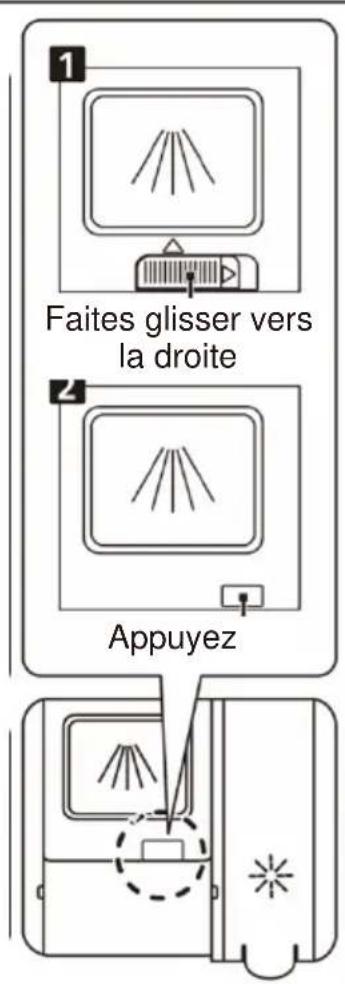 Faites glisser vers la droite Appuyez