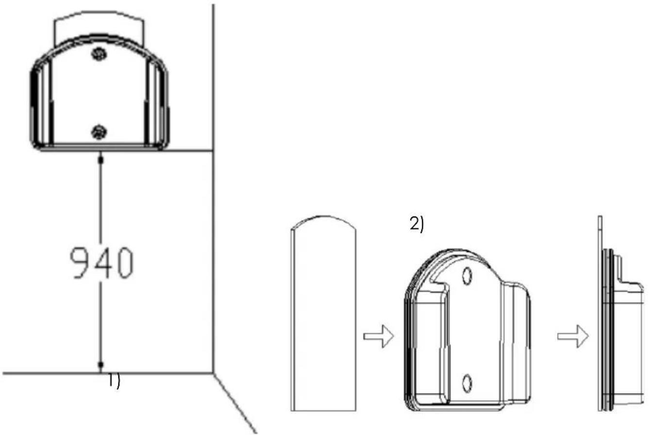 THOMSON THVC93120R - Soporte de pared magnético: ¡no es necesario atornillar el soporte a la pared! - 1