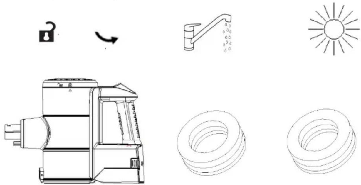 THOMSON THVC93120R - Limpieza del Contenedor de Polvo y los Filtros - 7
