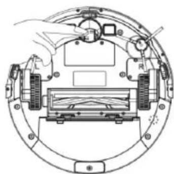 THOMSON THVC94BC - Broches de la station de charge, détecteur de vide, roue d'entraînement et roues universelle - 3
