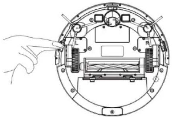 THOMSON THVC94BC - Broches de la station de charge, détecteur de vide, roue d'entraînement et roues universelle - 2