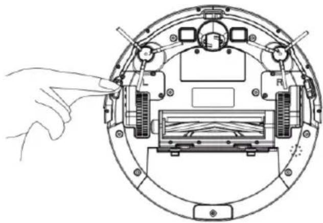 THOMSON THVC94BC - Clavijas de la base de energia, detector de vacion, rueda motorizada y rueda articulada - 2