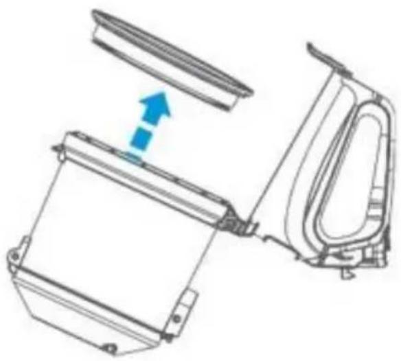 THOMSON THVC212R - Nettoyer le filtre à l'intérieur du bac à poussière - 3
