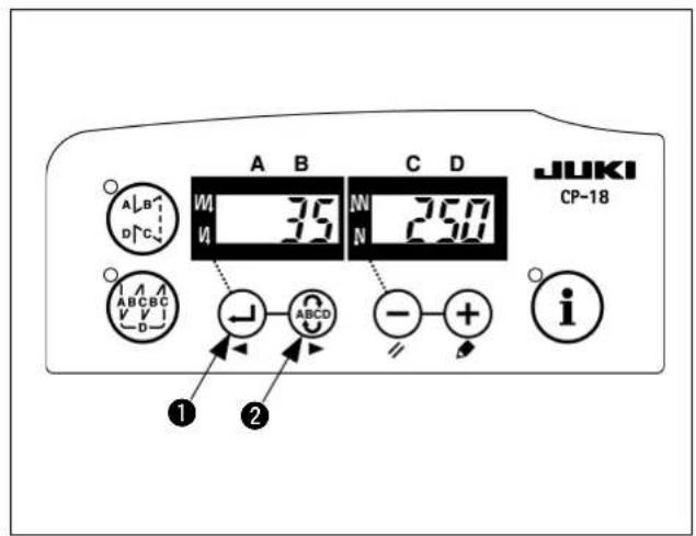 A B C D JUKI CP-18 W 35 N 250 N ABCDC ABCD V V D ① ②