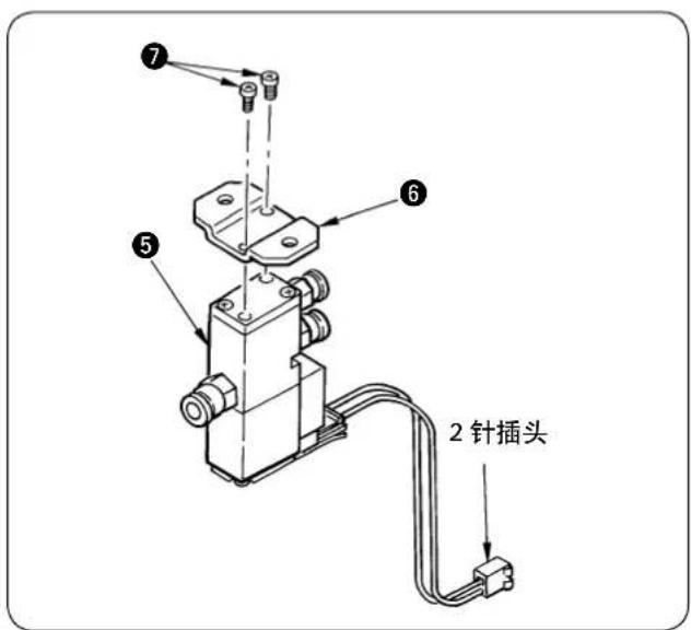 ⑦ ⑥ ⑤ 2 针插头