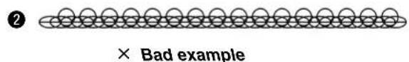 ② × Bad example