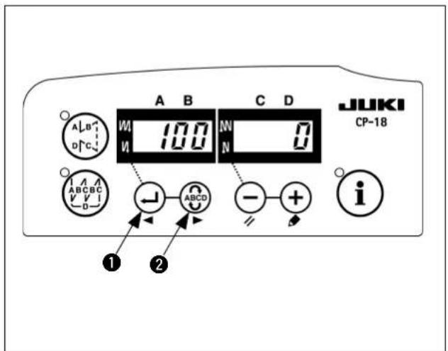 A B C D JUKI CP-18 Alb dPc W 100 N 0 N N A ABCD ABCD - + i ① ②