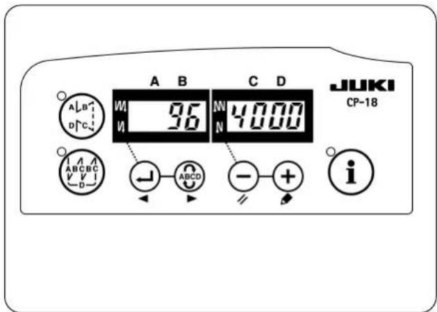 A B C D W 96 N 4000 N N JUKI CP-18 A B D C A ABCB V V I D I ← ABCD - + i