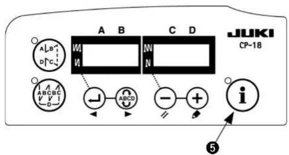 A B C D JUKI CP-18 A B C D C A B C V V D ABCD - + i ⑤