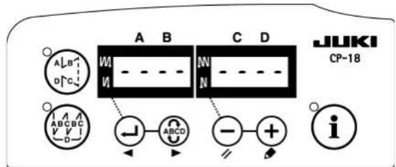 A B C D JUKI CP-18 A B D C A ABCBC V V D ABCD - + i