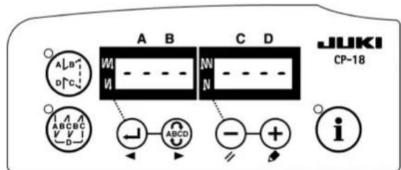 A B C D JUKI CP-18 A B W N ABC V D i