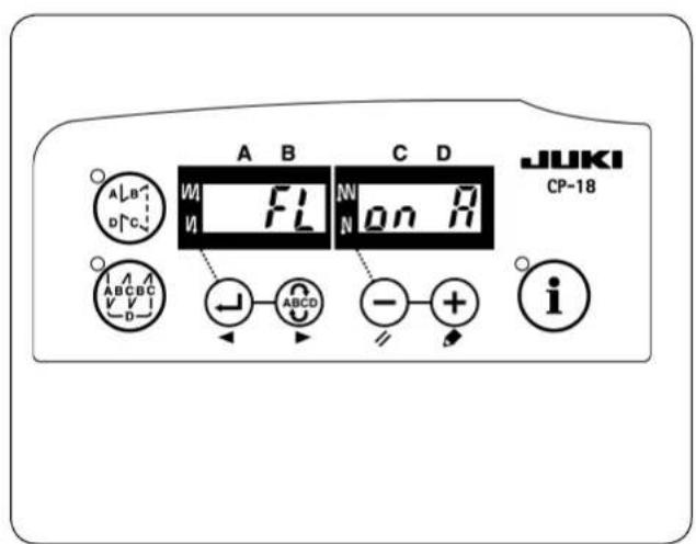 A B C D JUKI CP-18 A B C D W FL N N on R ABCDC V V D ← ABCD - + i