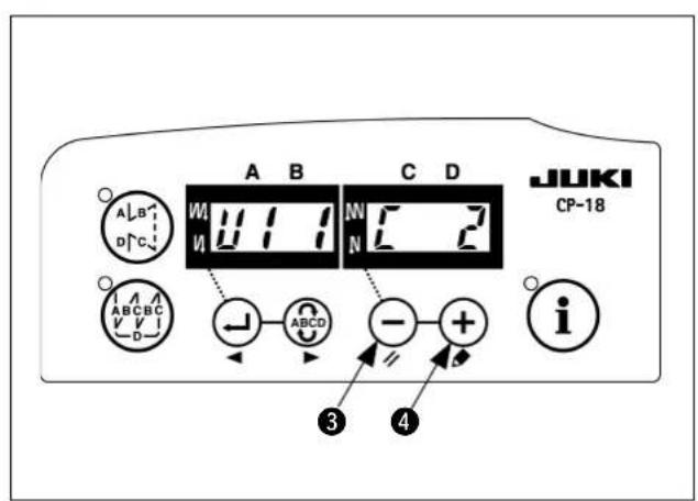 A B C D JUKI CP-18 A B D C ABC ABC D ABCD - + i 3 4
