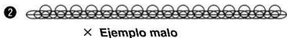 ② × Ejemplo malo