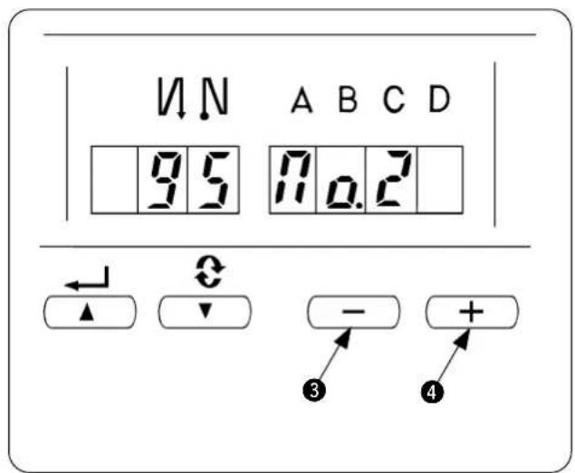 V↓N A B C D 95 110.2 ← ↑ → - + ③ ④