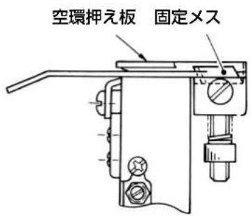 空環押え板 固定メス