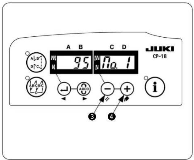A B C D JUKI CP-18 W 95 N 70.1 N ABCDC ABCD - + - V V D i ③ ④