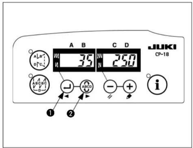 A B C D JUKI CP-18 A B 35 N 250 ABC ABCD - + i ① ②