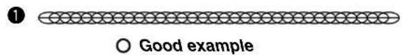 ① ○ Good example