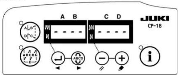 A B C D JUKI CP-18 A B D C A ABCD V V D ABC ABCD - + i
