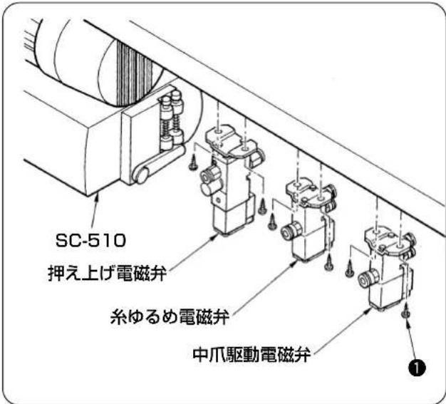 SC-510 押え上げ電磁弁 糸ゆるめ電磁弁 中爪駆動電磁弁