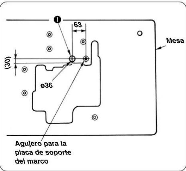 63 (30) Ø36 Mesa Agujero para la placa de soporte del marco