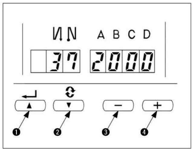 V N A B C D 37 2000 1 ↑ 2 → - + 3 4