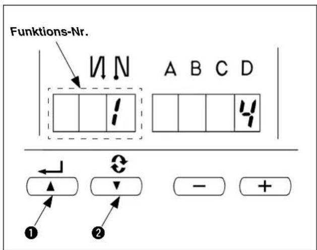 Funktions-Nr. V N A B C D 1 4 ① ② - +