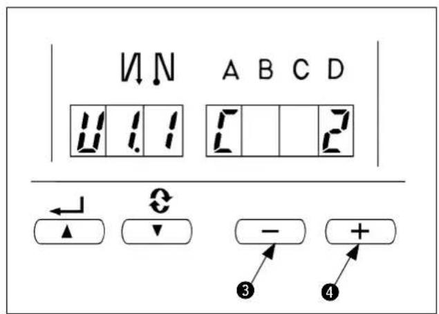 V↓N A B C D ↓↓↓ ↓ 2 ← ↑ → - + ③ ④