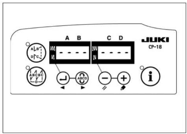 A B C D JUKI CP-18 A B D C M N N ABCDC - + i