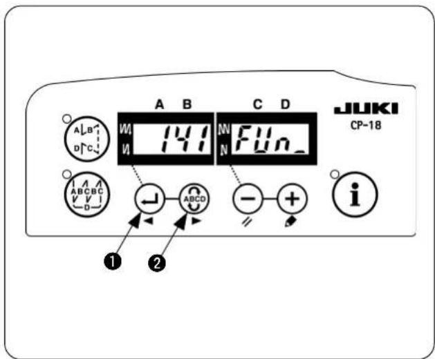 A B C D JUKI CP-18 A B D C 141 W N F U n_ ABCDC - + i ① ②