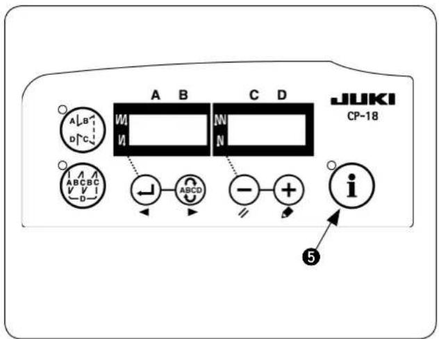 A B C D JUKI CP-18 A B D C A ABCBC V V I D- ← ABCD - + i ⑤