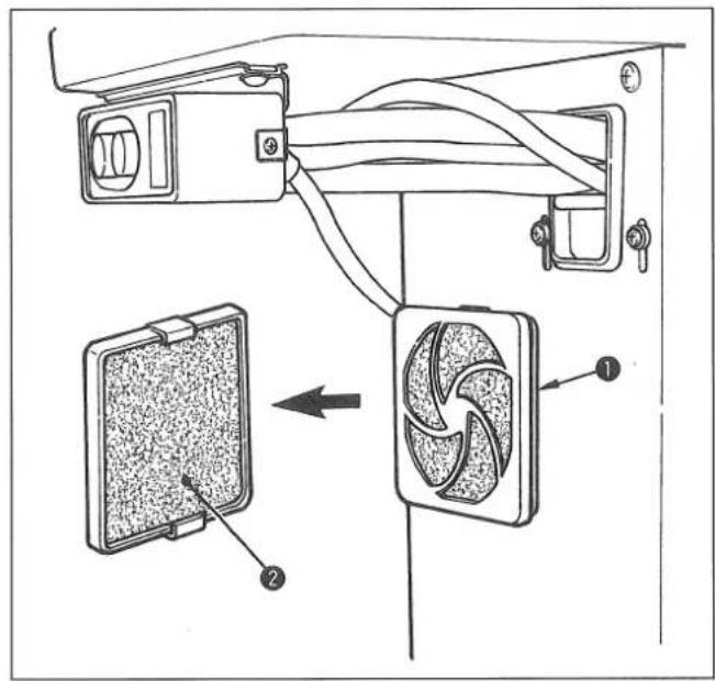JUKI MOL254 - Cleaning the air filter / Reinigung des Luftfilters / Nettoyage du filtré à air / Modo de limpiar el filtró del aire / Pulizia del filtró dell'aria - 1
