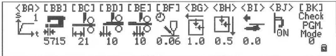 JUKI MOL254 - Adjustment screen / Einstellungenanzeige / Ecran de réglage / Pantalla de ajuste / Schermo di regolazione - 1