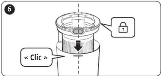 SAMSUNG VS20T7531T4 - Vider et nettoyer le réservoir de poussière - 7