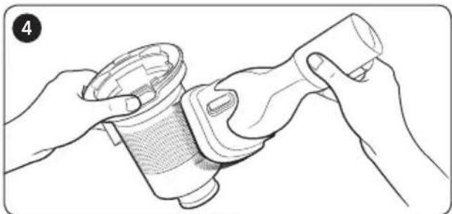 SAMSUNG VS20T7531T4 - Vider et nettoyer le réservoir de poussière - 6
