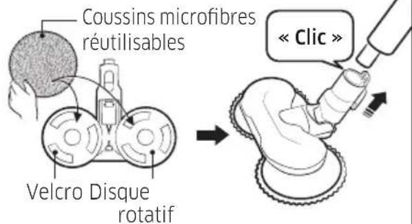 SAMSUNG VS20T7531T4 - Utilisation du coussins microfibres réutilisables - 1