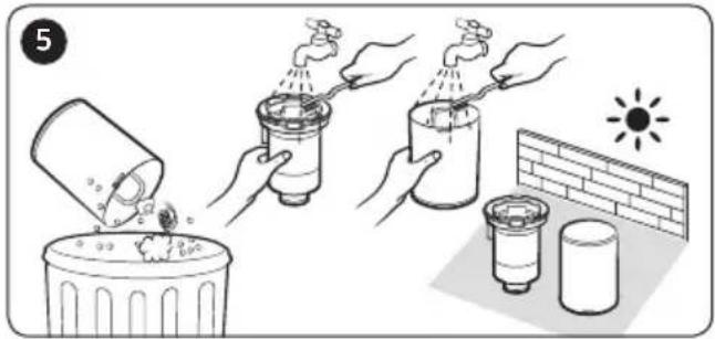 SAMSUNG VS20T7531T4 - Vider et nettoyer le réservoir de poussière - 4