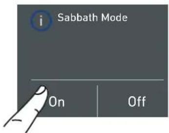 KITCHENAID KCVCX 20901L - 6) Sabbath Mode (Optional) - 3