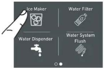 KITCHENAID KCZCX 20901R - 5a) Set Ice cube Size - SuperIce (Still inn storrelsen på isbiten - Overflaten) - 2