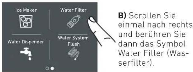 KITCHENAID KCZCX 20901R - 6a) Wasserfilter-Deaktivierung - 2