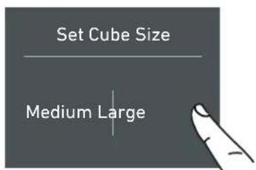 KITCHENAID KCZCX 20901R - 5a) Set Ice cube Size - SuperIce (Still inn storrelsen på isbiten - Overflaten) - 4