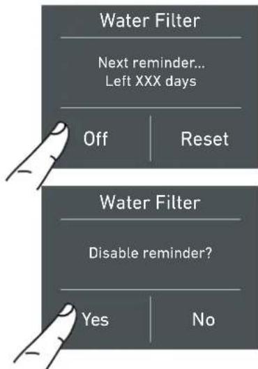 KITCHENAID KCZCX 20901R - 6a) Water Filter Deactivation (deaktivering av vannfilteret) - 5