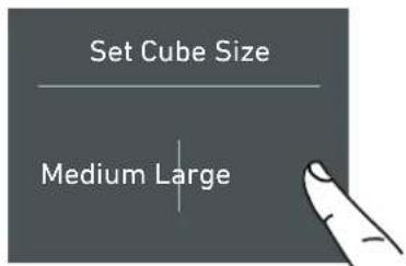 KITCHENAID KCZCX 20901L - 5a) Set Ice cube Size - SuperIce - 4