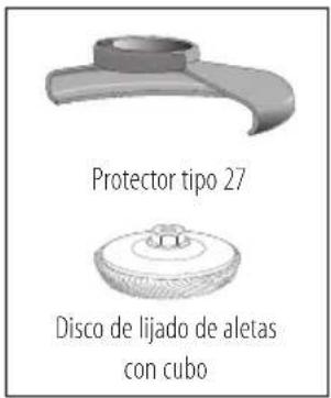 Protector tipo 27 Disco de lijado de aletas con cubo